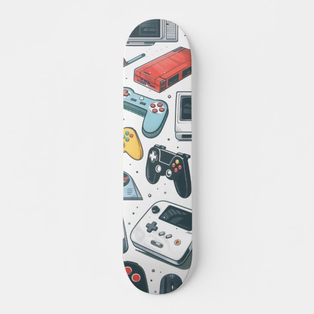 Retro-spel Mini Skateboard Bräda 18,5 Cm (Framsida)