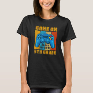 Retro-spel på 5:e videospelaren Klass Back to scho T Shirt