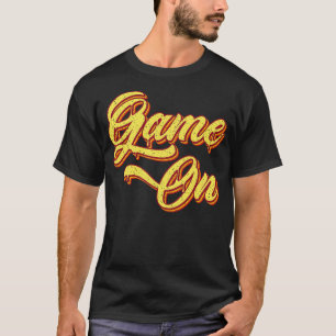 Retro-spel på typografi t shirt
