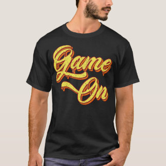 Retro-spel på typografi t shirt