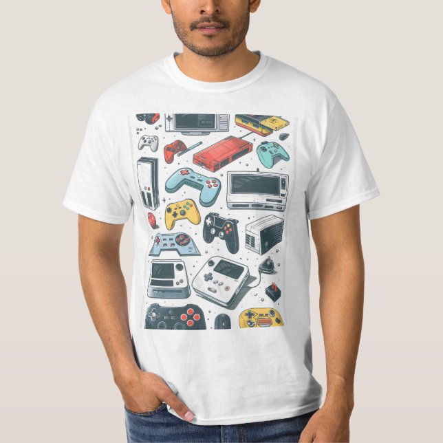 Retro-spel T Shirt (Framsida)