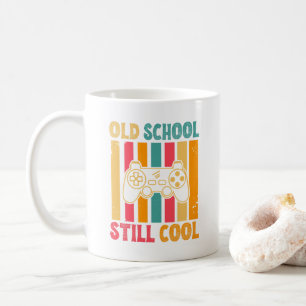 Retro-spelare för old school stillCoola Kaffemugg