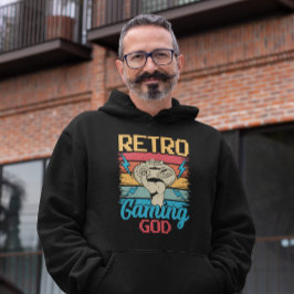 Retro-spelGud - Videospel Hoodie