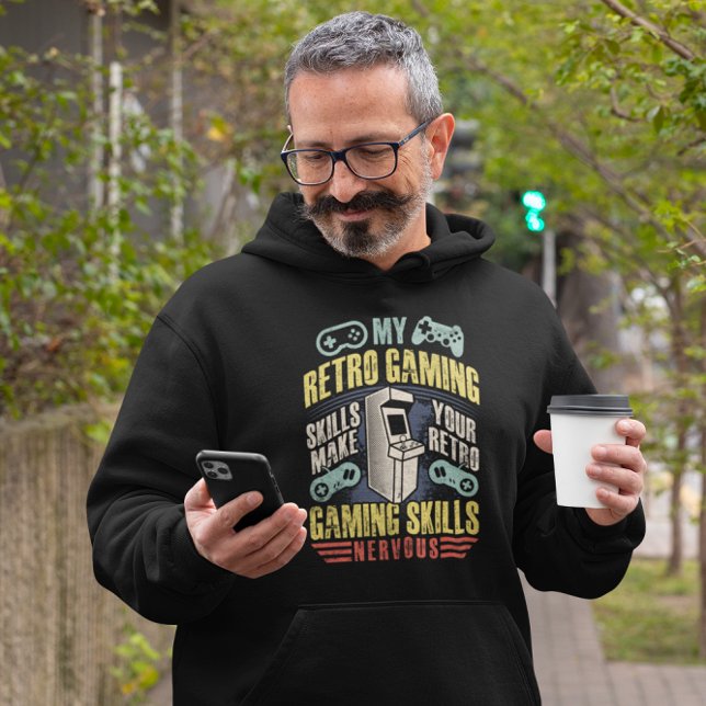Retro-spelkompetens Flex - Vintage Gamer Hoodie (Skapare uppladdad)