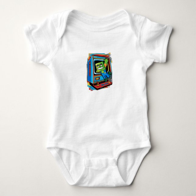 Retro-spelkonsol T Shirt (Framsida)
