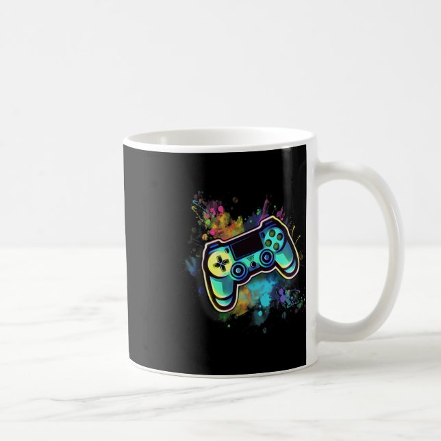 Retro spelkontroller för män1 kaffemugg (Höger)