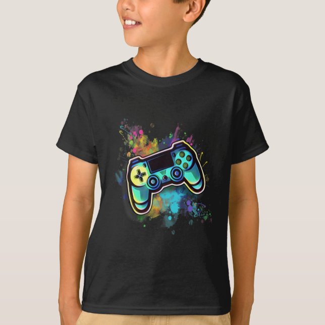 Retro spelkontroller för män1 t shirt (Framsida)