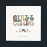 Retro Spenaressans Flicksemester Pappersservett<br><div class="desc">Omfamna andan av den ultimata tjejresan med våra anpassade retro-typografi-sköterske-avskedsparty-servetter! Denna eleganta och stilfulla topp fungerar som en perfekt souvenir från en minnesvärd resa med dina favoritdamer. Framsidan av tröjan visar en fängslande vintage-inspirerad "Tjejveckoslut" typografi som perfekt fångar roliga stunden och kamratskapet under din speciella helg. Dess lekfullt virvlade bokstäver...</div>