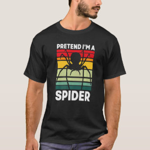 Retro Spider Arachnophile Spindelnät Arachnids T Shirt