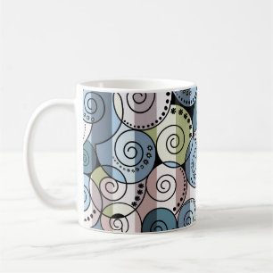 Retro, spiral kaffemugg