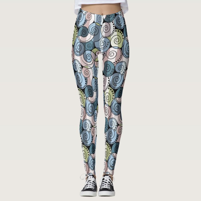 Retro, spiral leggings (Framsida)