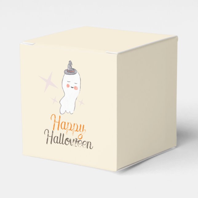 Retro spök-doodle Halloween-design   Presentaskar (Framsidan Sidan)