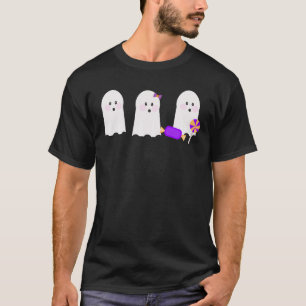 Retro spök gâl Halloween höst T Shirt