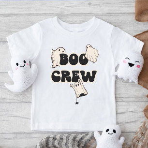 Retro Spöken Boo Crew Halloween T Shirt