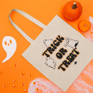 Retro Spöken Halloween Bus eller godis Tygkasse