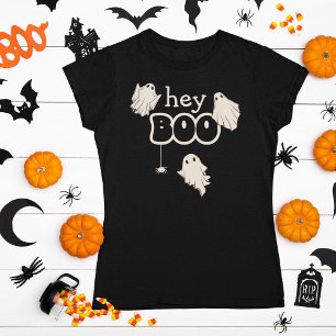 Retro Spöken Hej Boo Halloween T Shirt
