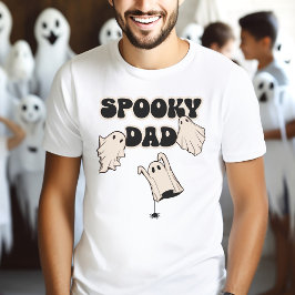 Retro Spöken Spooky Pappa Halloween T Shirt