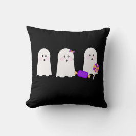 Retro spökghoul höst halloween kudde