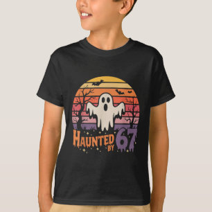 Retro spöklik meme 67 Sex Sju 6 7 T Shirt
