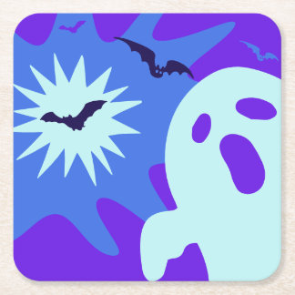 Retro Spooktacular Halloween fest Underlägg Papper Kvadrat