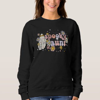 Retro Spooky Aunt Family Halloween Matching T Shirt
