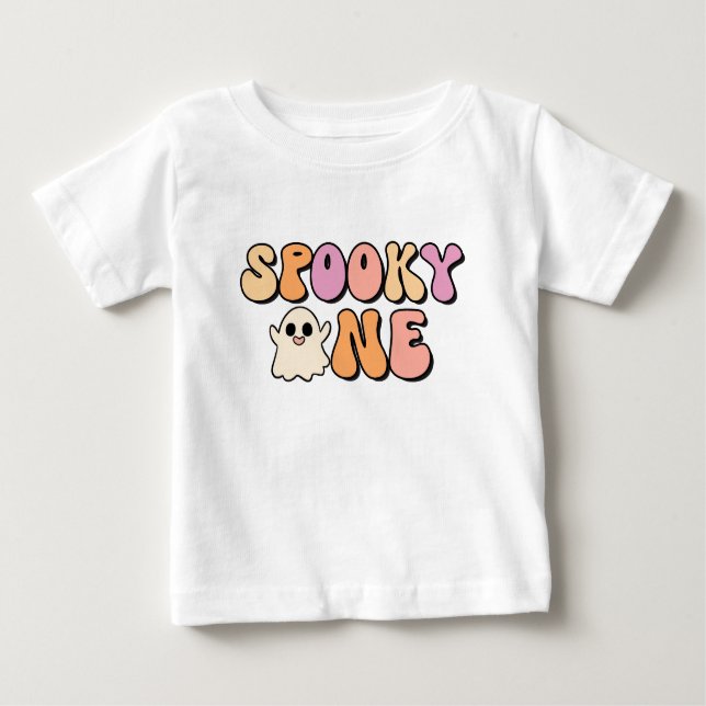 Retro Spooky en födelsedag T Shirt (Framsida)