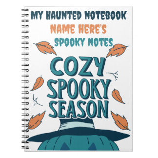 Retro Spooky Pumpkin Halloween Mysigt Spooky Seaso Anteckningsbok