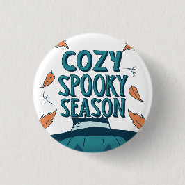 Retro Spooky Pumpkin Halloween Mysigt Spooky Seaso Knapp