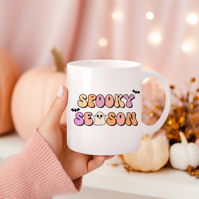 Retro Spooky Season Kaffemugg (Skapare uppladdad)