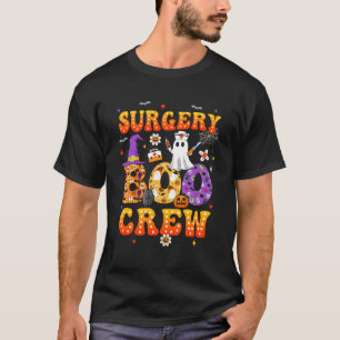 Retro Spooky Surgery Boo Crew Surgical Tech Nurse T Shirt