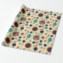Retro Spots and Dots Presentpapper