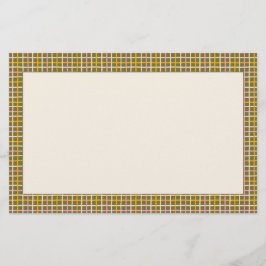 Retro Spring Hand Drawn Multicolor Grid Border Brevpapper