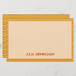 Retro Spring Hand Drawn Sunshine Striped  Brevpapper