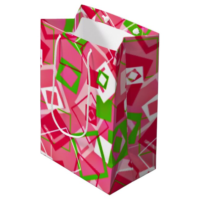 Retro Squares Mönster (Framsidan Vinklad)