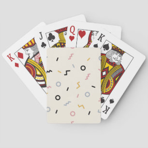 Retro Squiggle Mönster Casinokort