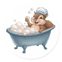 Retro Squirrel Baby Shower