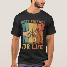 Retro Squirrel Bestie - Fist Bump Forever T Shirt