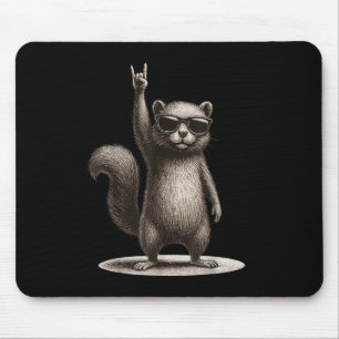 Retro Squirrel Rock musik Funny Gift Manar Women B Musmatta
