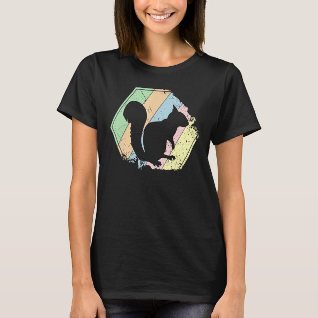 Retro Squirrel Vintage Chipmunk Tee (Framsida)