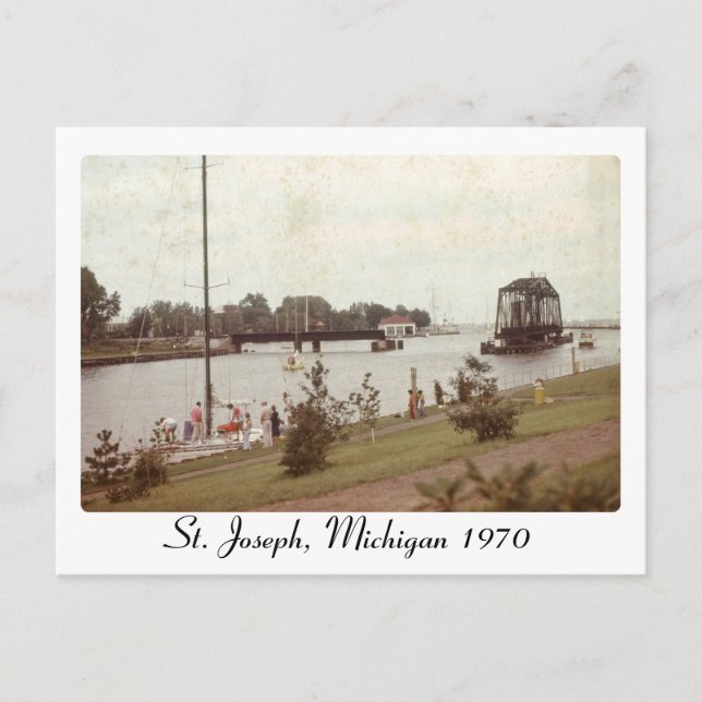 Retro St. Joseph Michigan Bild vycard Vykort (Framsida)