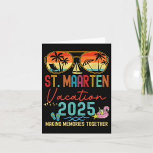 Retro St. Maarten Semester 2025 Minnen Matchning Kort