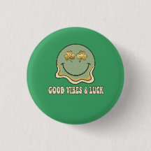 Retro St. Patrick's Day God stämning & tur Smiley