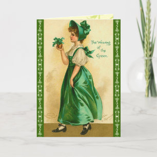 Retro St. Patrick's Day Greeting Card Kort