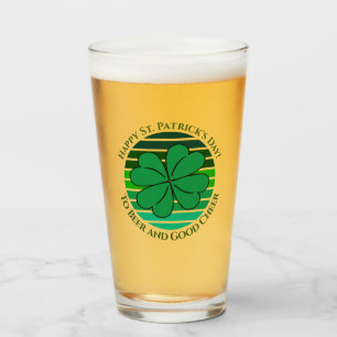 Retro St. Patrick's Day Irish 4 Löv Klöver Glaskopp