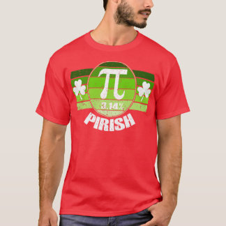 Retro St Patricks Pi Irish Day 314 Irish Math Geek T Shirt