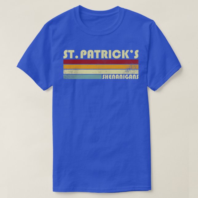 Retro St Patricks Shenanigans T Shirt (Design framsida)