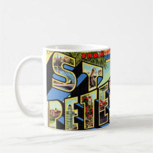 Retro St Petersburg Florida  Kaffemugg