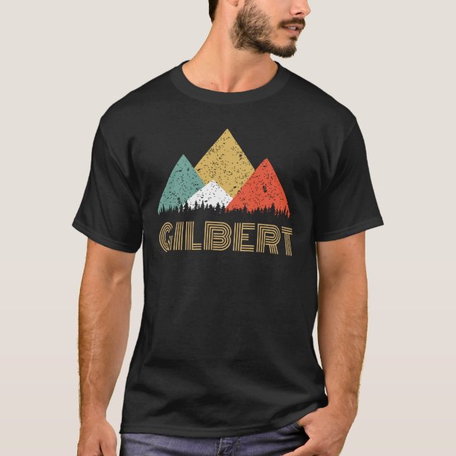 Retro stad av den Gilbert bergskjortan T Shirt (Framsida)