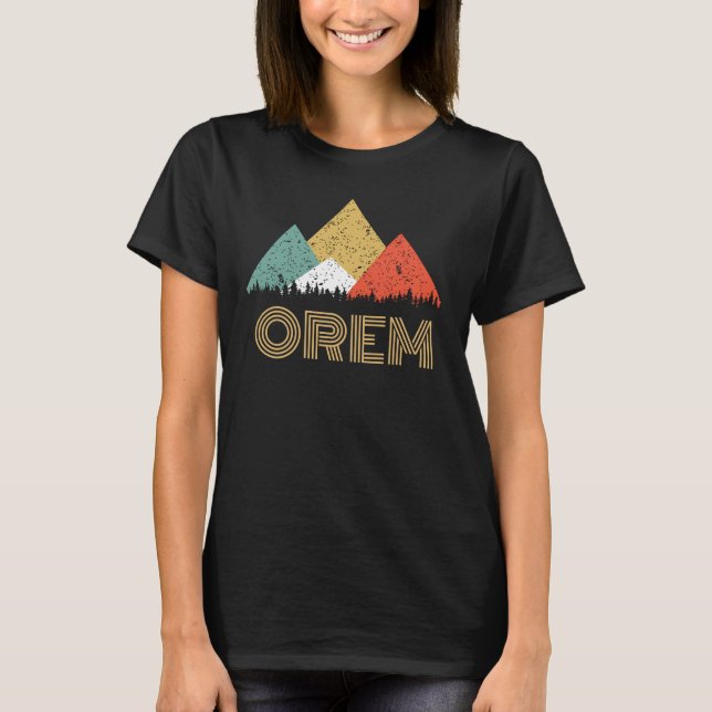 Retro stad av den Orem bergskjortan T Shirt (Framsida)