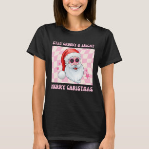 Retro Stanna Groovy Bright jul Cute Santa Rosa T Shirt